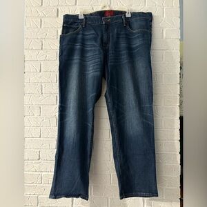 The Foundry Supply Co. Men's Blue Jeans Flex Denim Athletic Fit 44x30